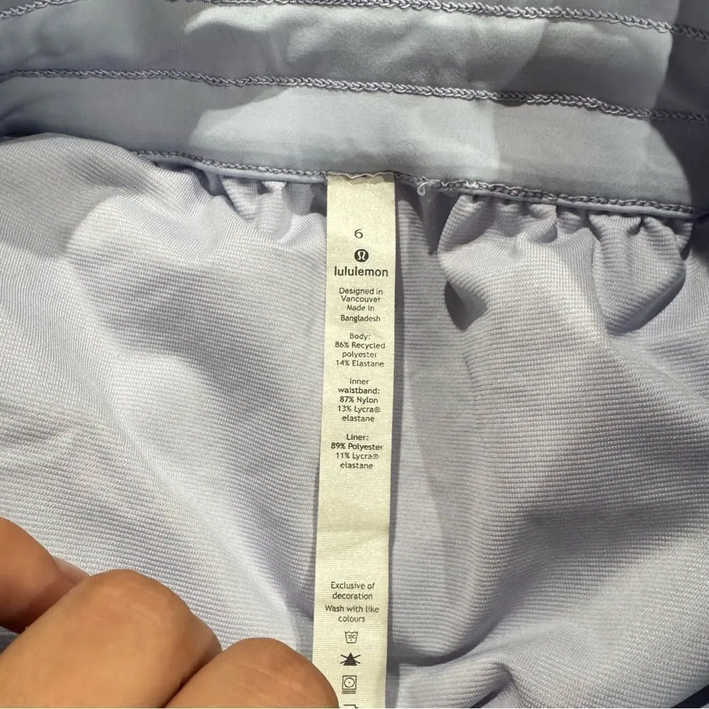 Lululemon Tracker Shorts Serene Blue Athletic Women’s 6 - Image 5
