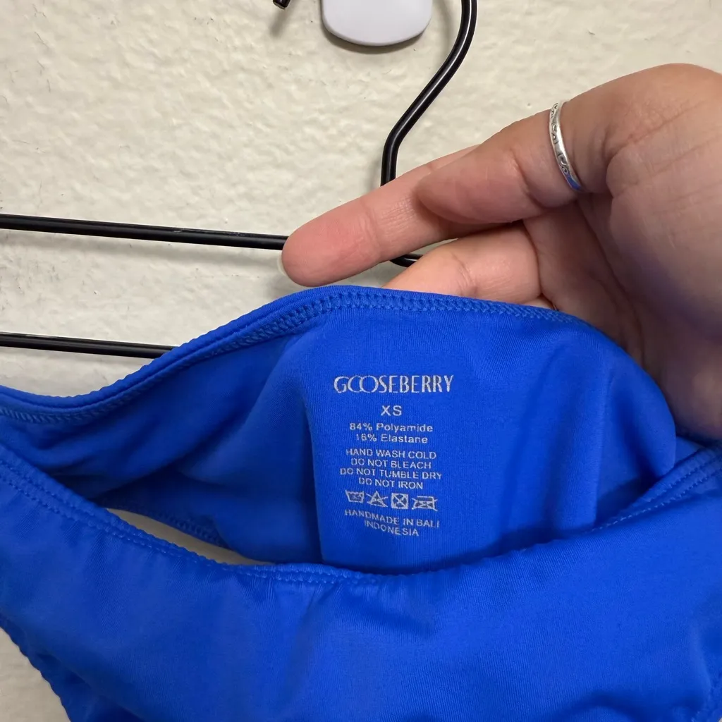 GOOSEBERRY Bottom Royal Blue Bikini Bottom Size XS Vacation Summer Resort - Image 6