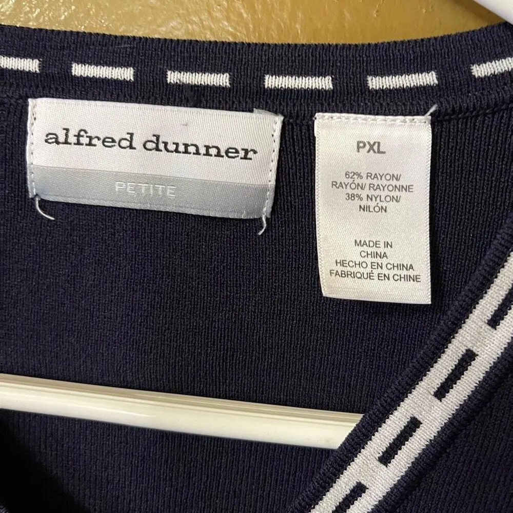 Alfred Dunner petites  size XL  Ponte’ knit nautical top. - Image 7