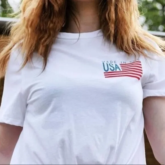 Front Tie “Made in the‎ USA” Tee - Image 4