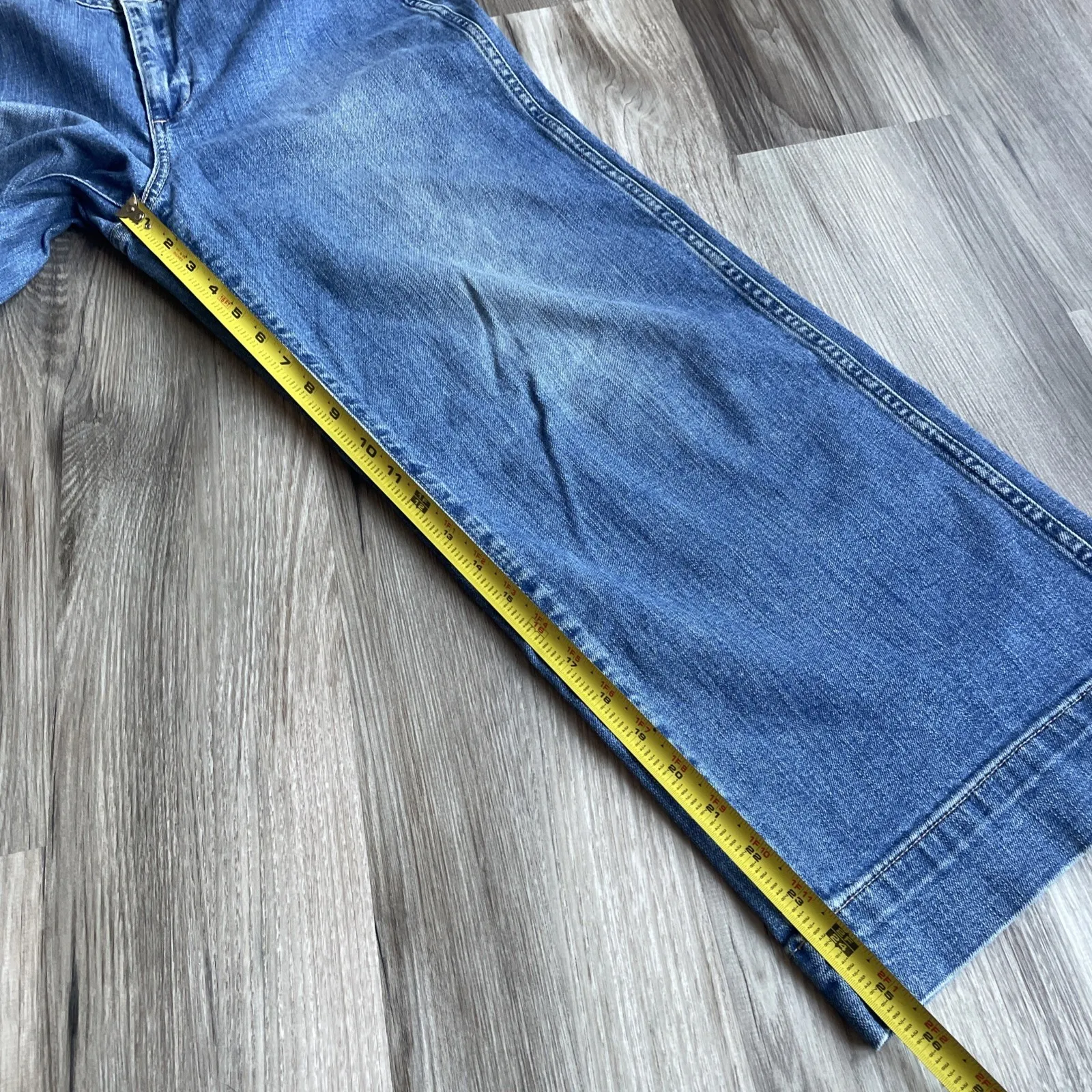 Gap High Rise Wide Leg Size 6 Retro 90s Cropped Ankle Baggy Oversized - Image 4