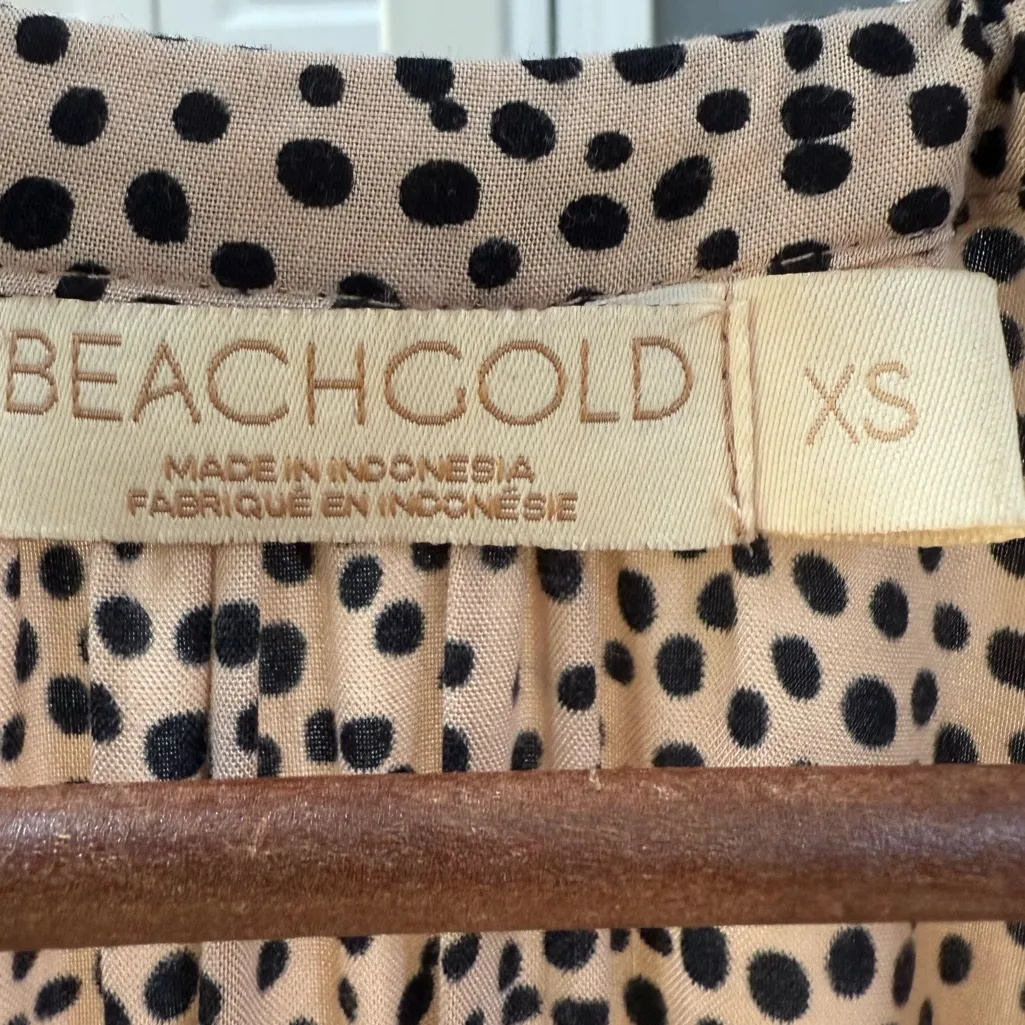 BEACHGOLD by ANTHROPOLOGIE Chelsea Romper • XS/S • Tan/Black Leopard - Image 11