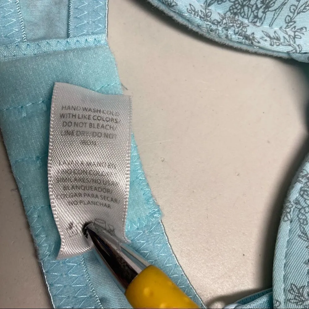 Blue/Green& gray Padded Bra Size 38C‎ - Image 4