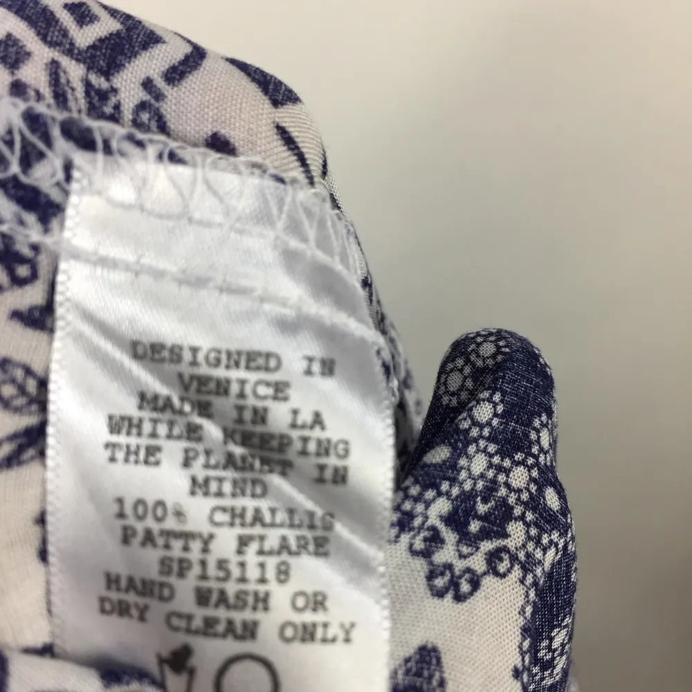 Flynn Skye Printed Pant Elastic Waist Wide Leg Flare Boho - Image 13