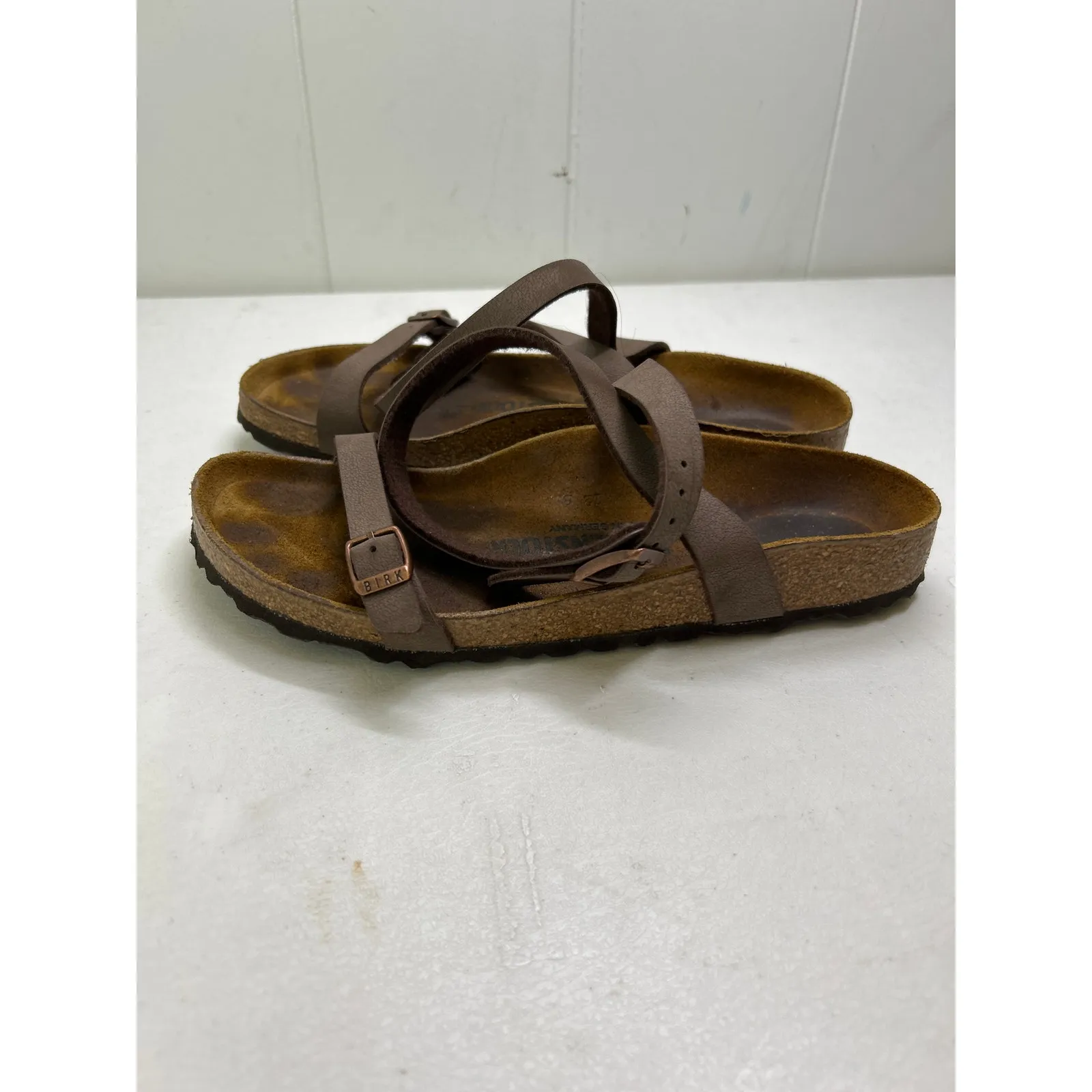 Birkenstock Daloa Ankle Strap Sandals Mocha Birko-Flor Size EU 38 US 7 - Image 2