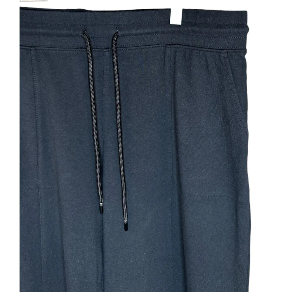 Denim & Co. Active French Terry Wide Leg Pant Black Large - Image 10