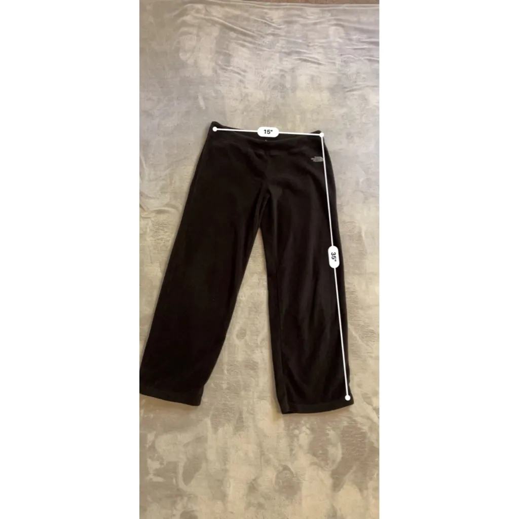 Women's The North Face Black Polar Tex Fleece Leggings S - Image 3
