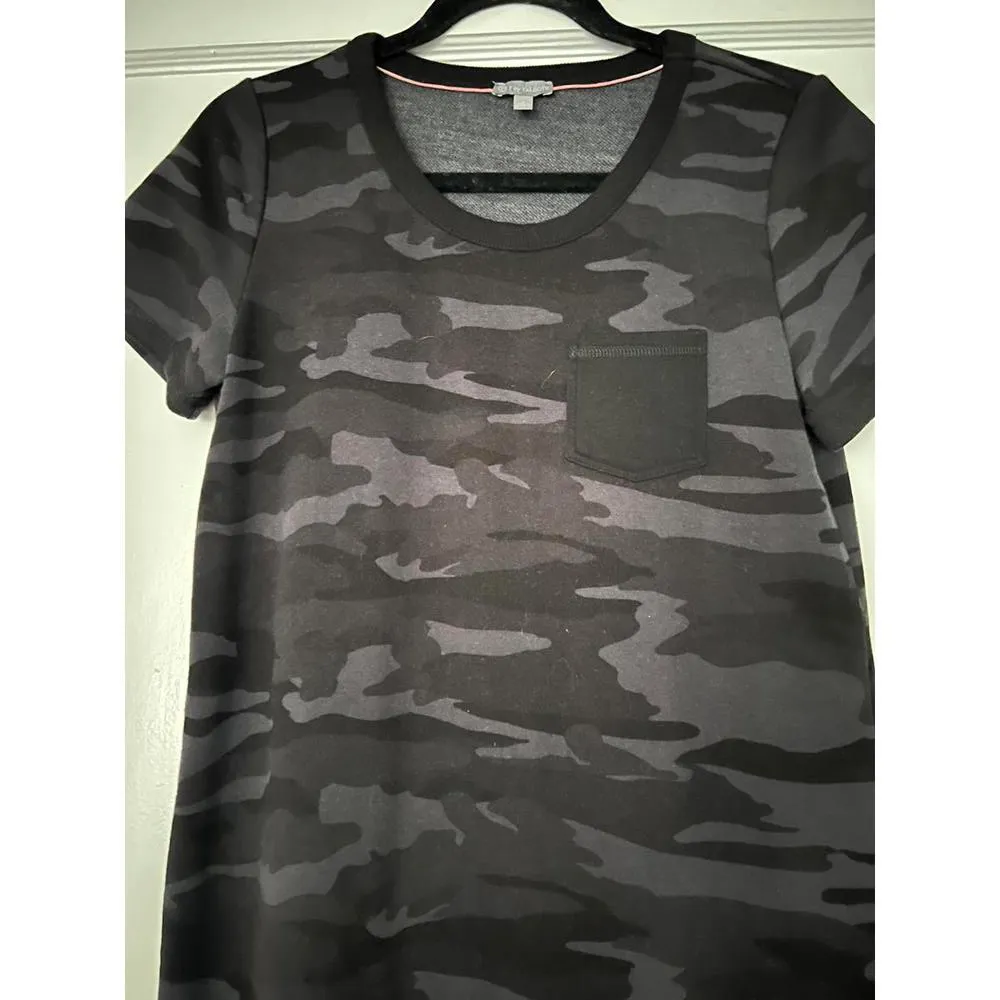 Talbots Stylish Camo Dress with Pockets Gray - Image 4