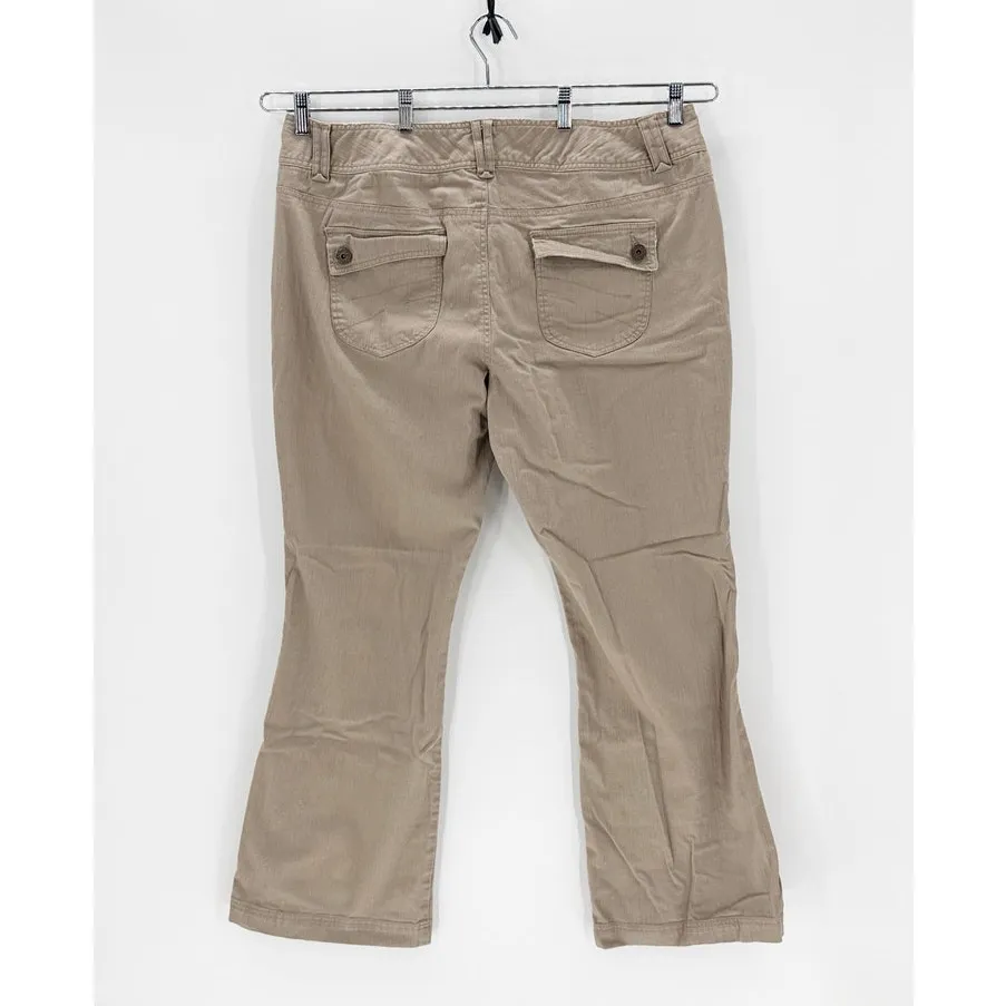 Maurices True Y2K flare khaki jeans size 20 Long neutral career baddie casual - Image 2