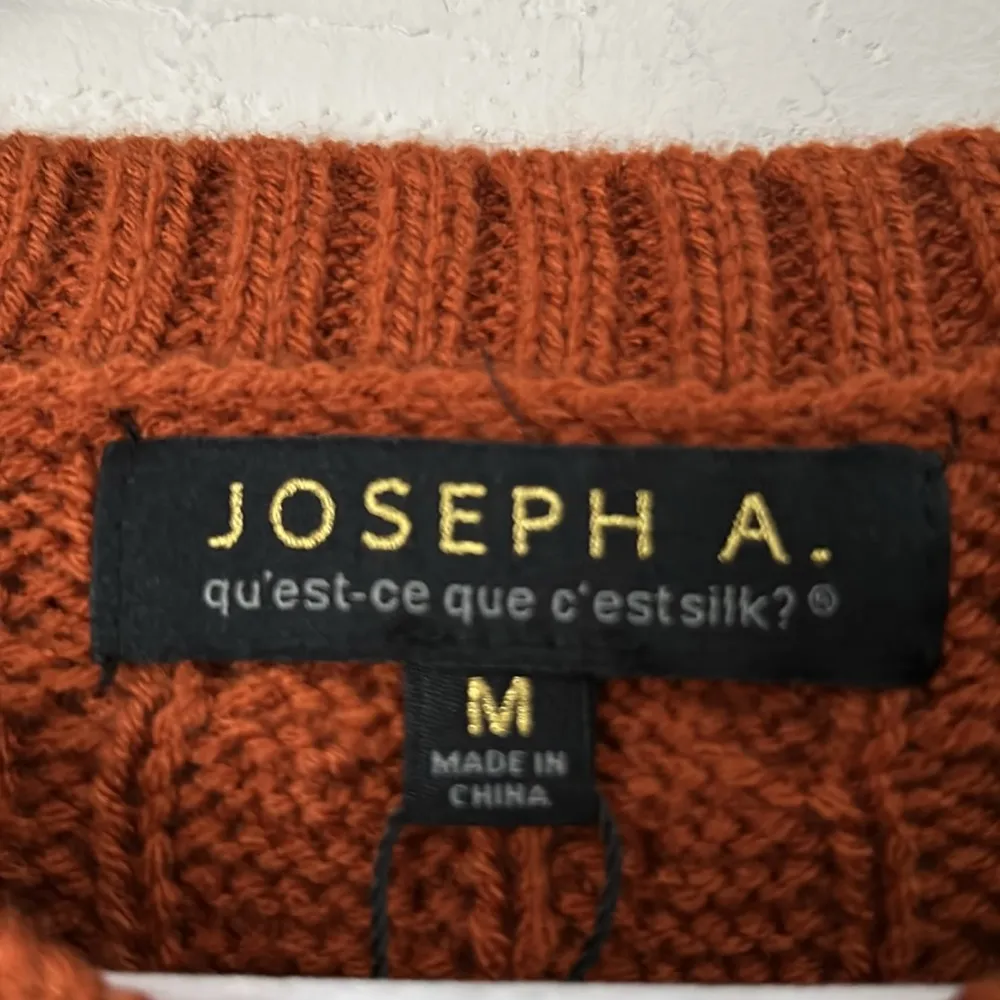 Joseph A. Women's Size M Boxy Cable Knit Rib Pullover Sweater NWOT - Image 6