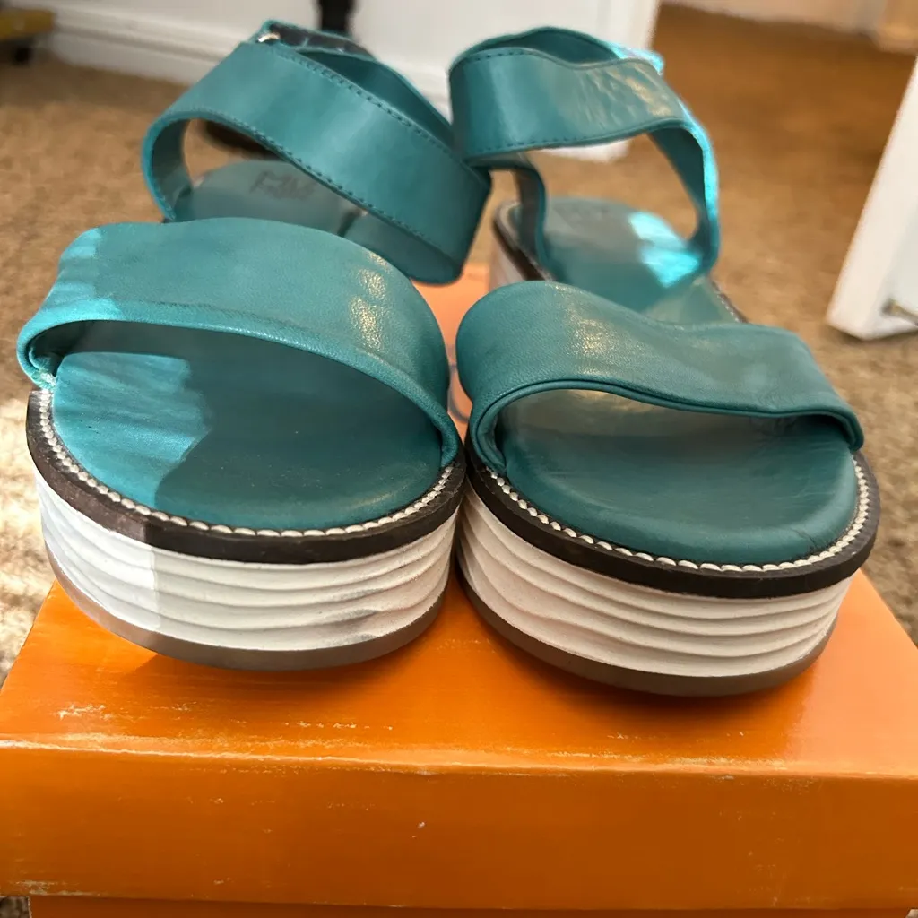 Miz Mooz Teal Sandals - Image 2