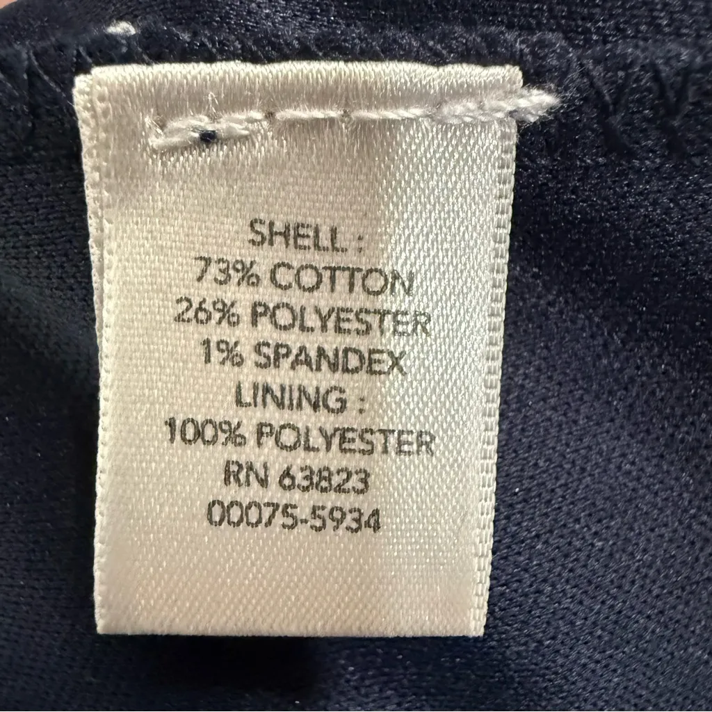 Christopher & Banks Dark Blue Denim Trendy Mini Skort, Size 16 NWT - Image 12