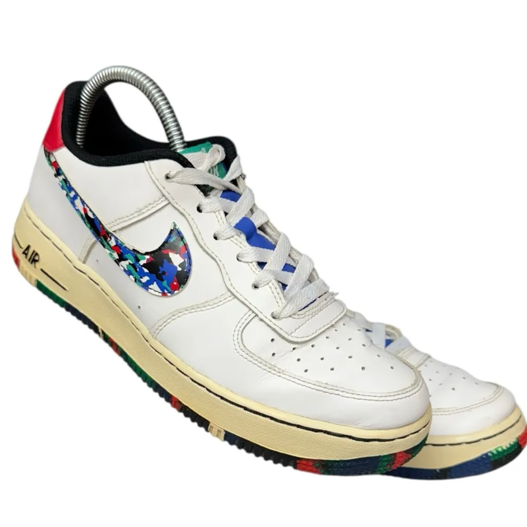 Nike Air Force 1 Low Melted Crayon White Multi GS Size 7Y (8.5 Women’s) - Image 11