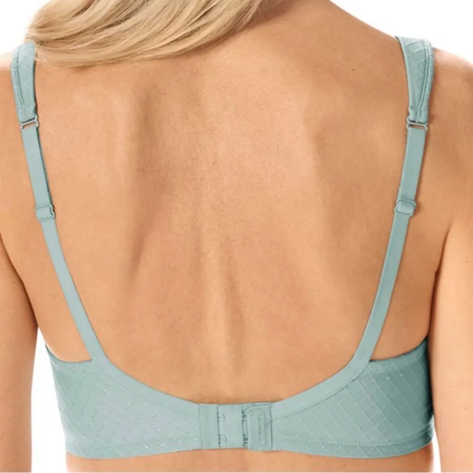 NWT Amoena Cara Padded Wire Free Masectotomy Bra size 44A Dark Mint Green - Image 3