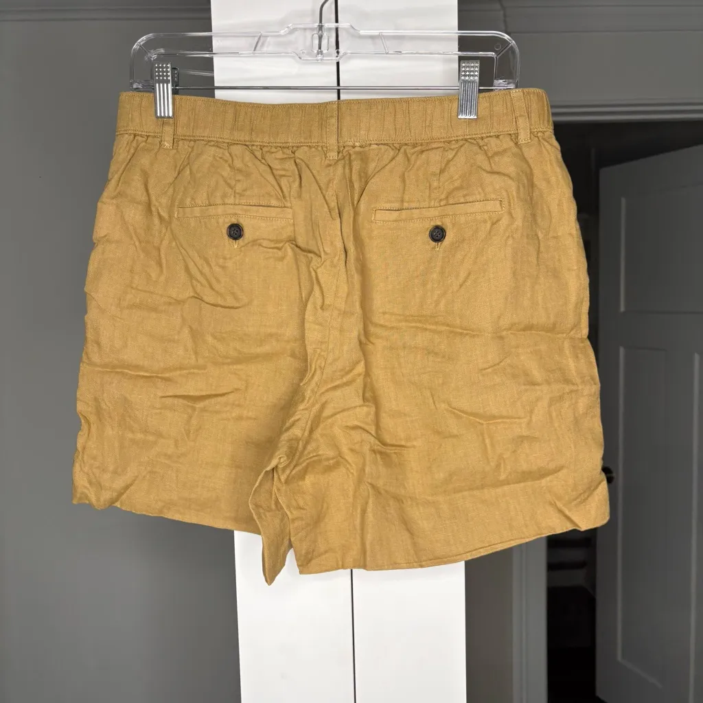 J. Crew 6" Harbor Short Linen Honey Brown - Image 3