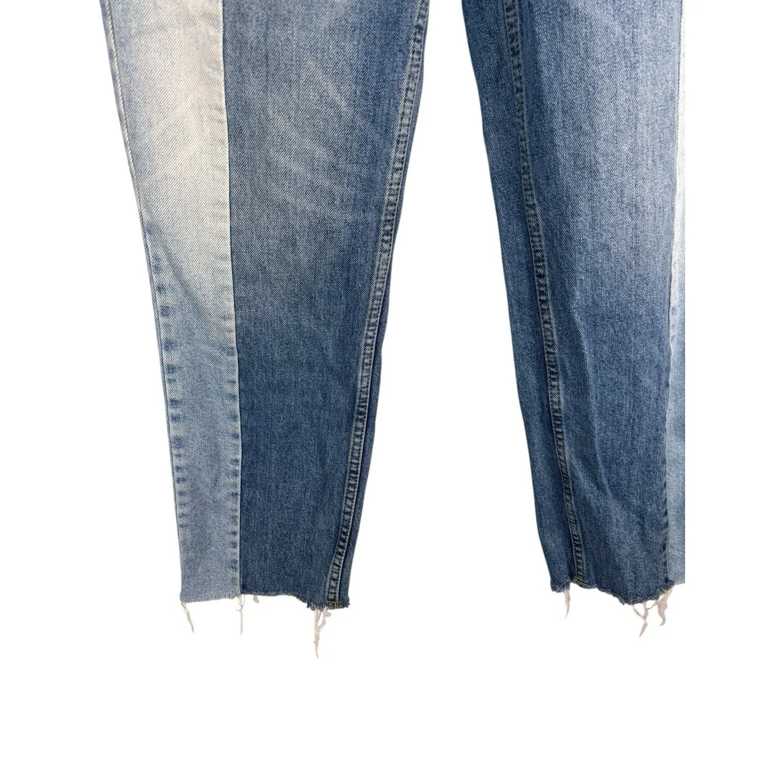 BDG Urban Outfitters Womens 26 Two Toned Button Fly Jessye Jeans 90s Y2K Grunge - Image 2