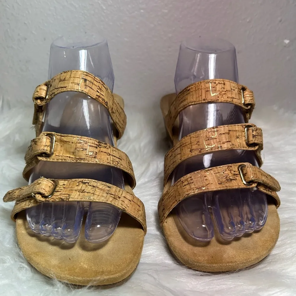 Vionic Dwyn Natural Cork Platform Sandals Wedge Size 8 - Image 3