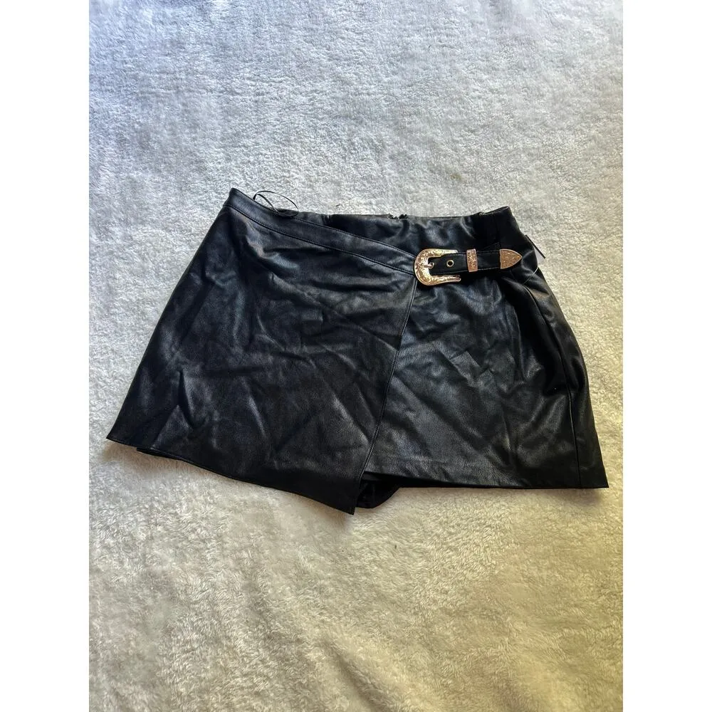 $198 NWOT Amanda Uprichard Black‎ Coralynn Mini Skirt Size Medium - Image 2