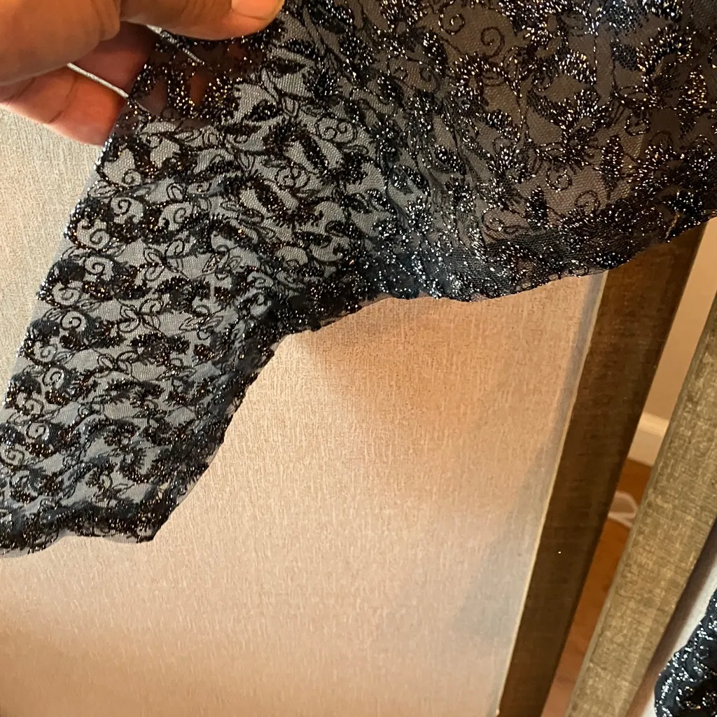 Intricately, detailed ladies blouse Black Size undefined - Image 5