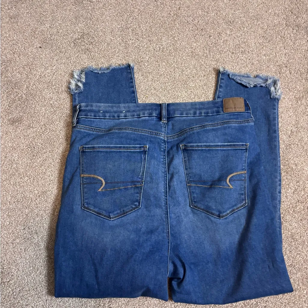 American Eagle Outfitters Curvy Super Hi-Rise Jegging Crop Skinny Jeans - Image 8