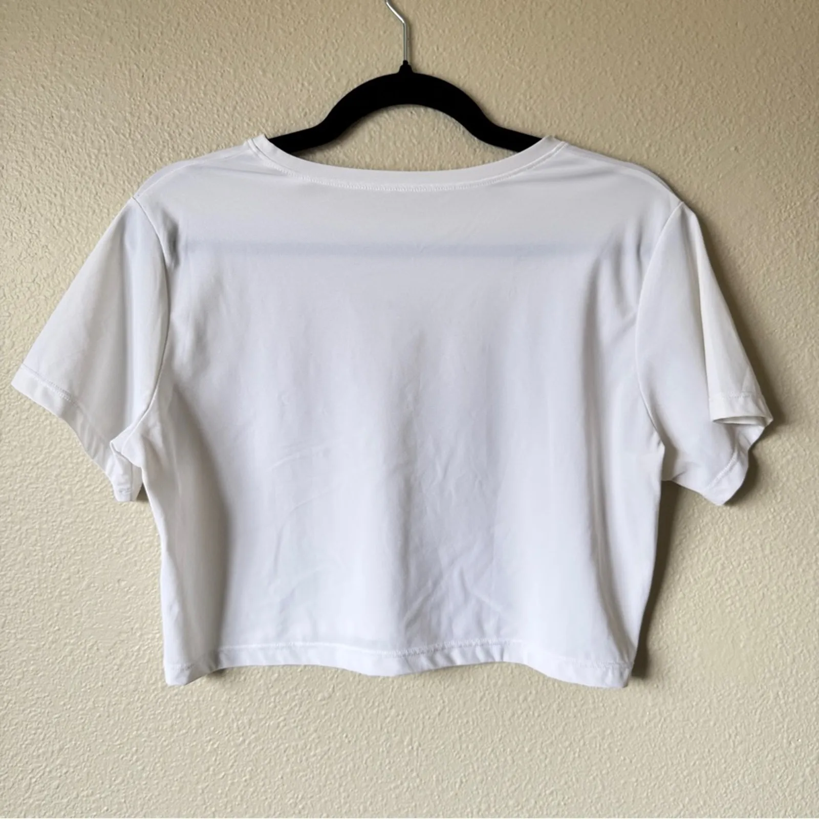 Alphalete White Short Sleeve Crop Top Tee Shirt Womens S Athletic Casual Fitness - Image 4