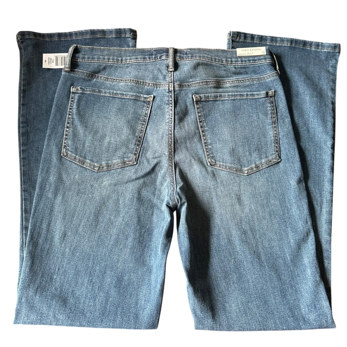 Vintage X America Womens Blue Bootcut Jean Mid - Image 4