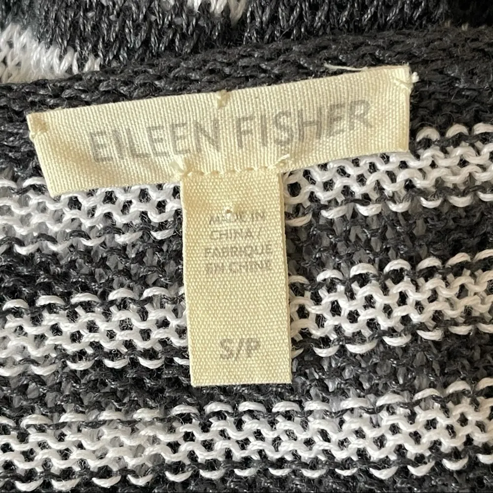 Women’s Organic Linen Stripe Tunic Size S Blue White Lightweight - Image 11