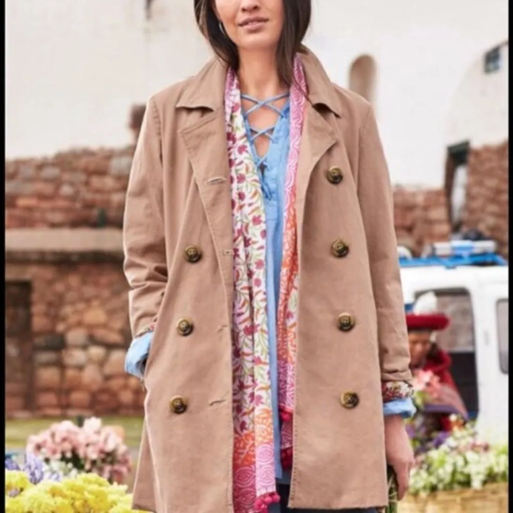 Sundance double breasted lightweight trench coat - Image 4