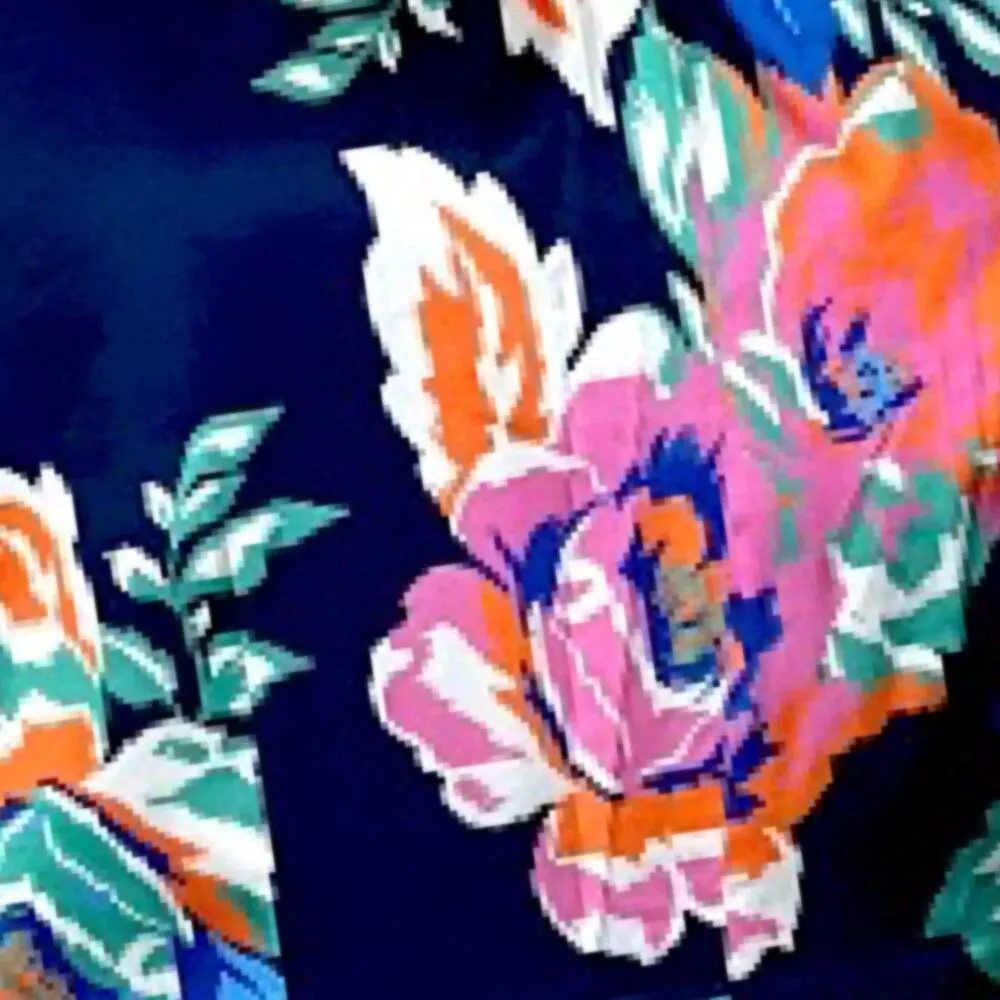 Julia Jordan New Dress Halter Neck Wrap Blue Pink Floral Satin Women’s Size 16 - Image 9