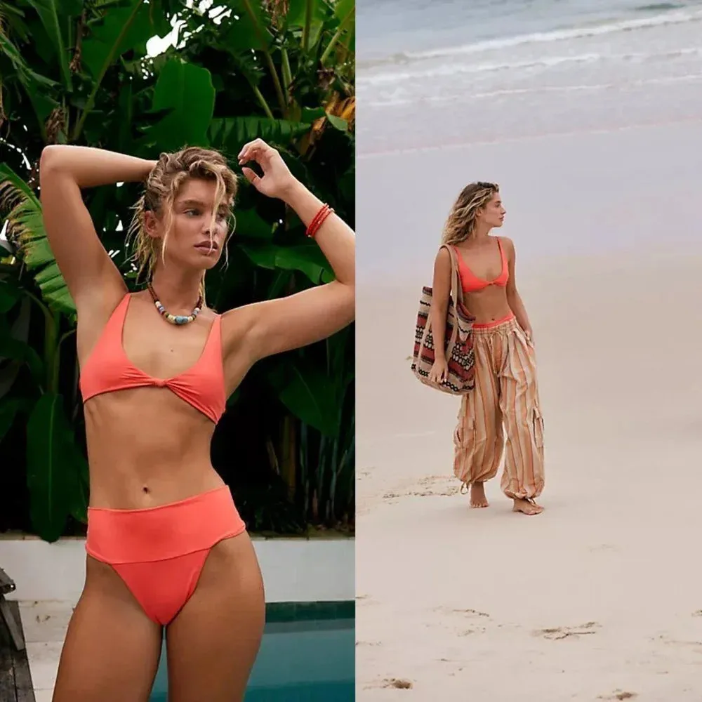 Free People Toast Swim Signature Knot Bikini Top Size XL NWT $50 - Image 8