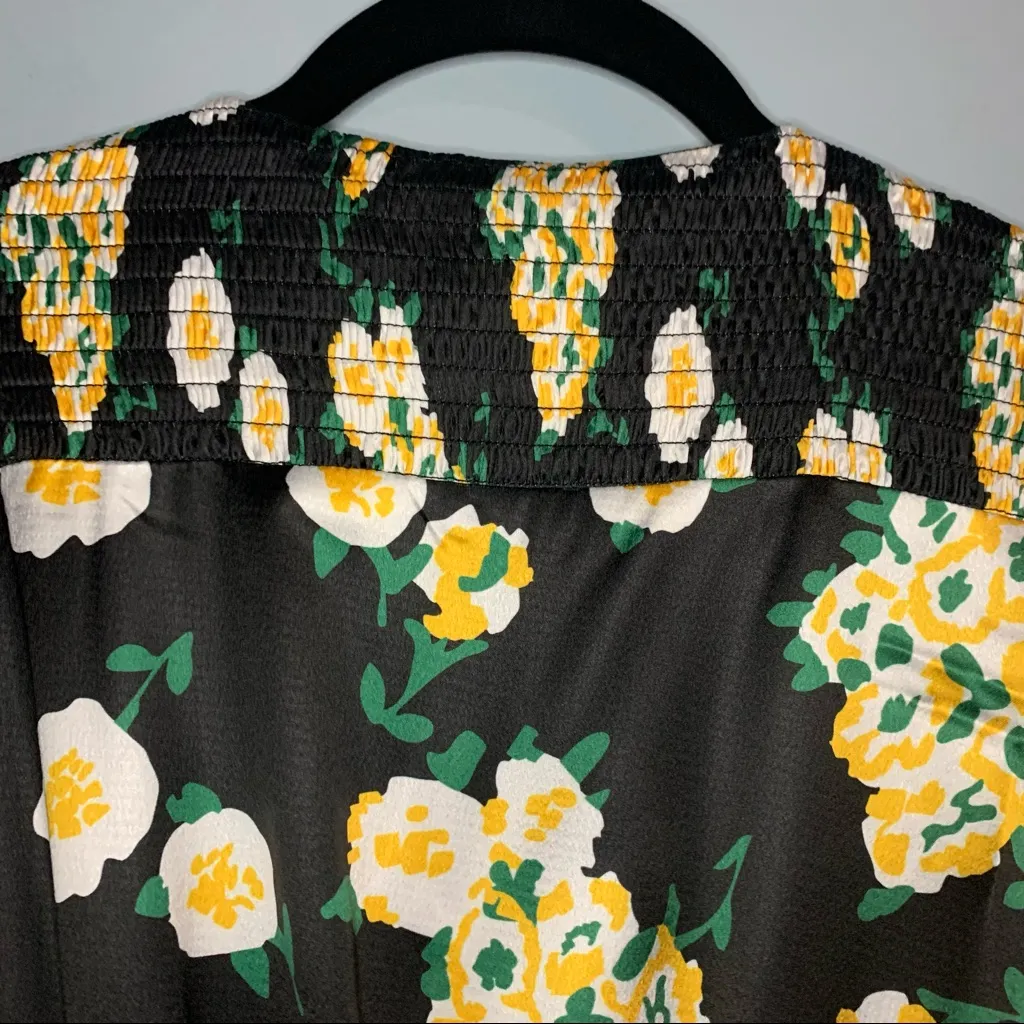 Foxiedox Anemone Smocked Dress Drop Waist Long Sleeve NWT Size XSmall - Image 5