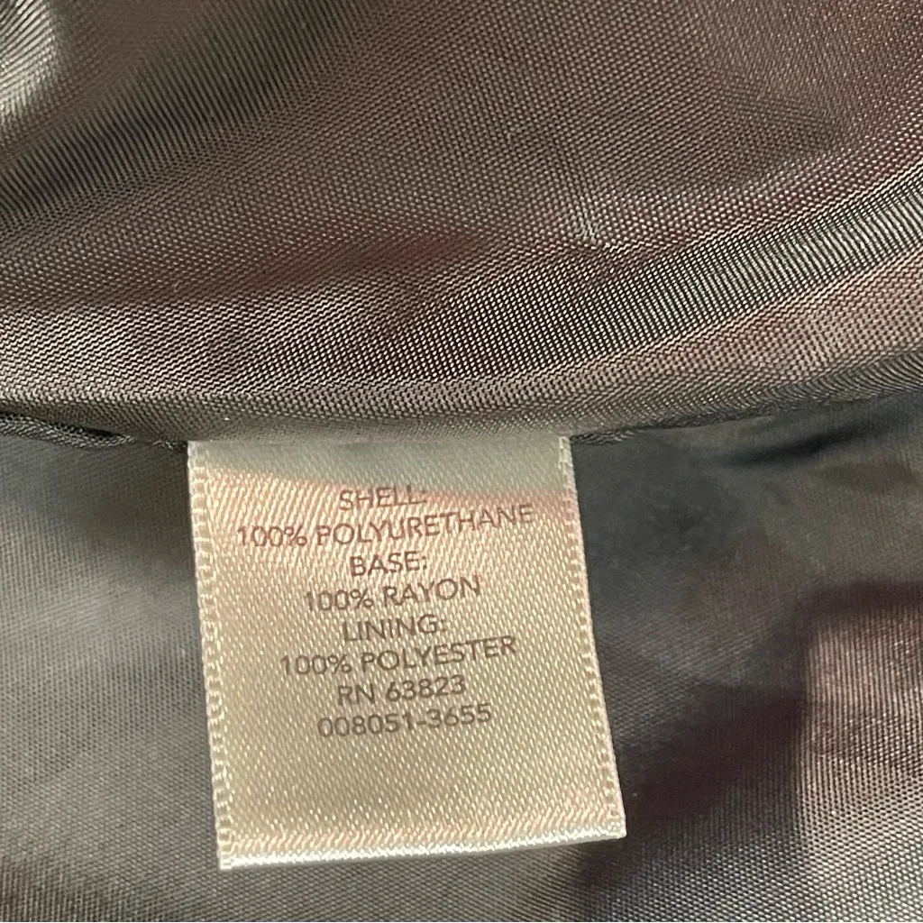 Christopher & Banks | Black Zip-Up Faux Leather Jacket | PXL - Image 10