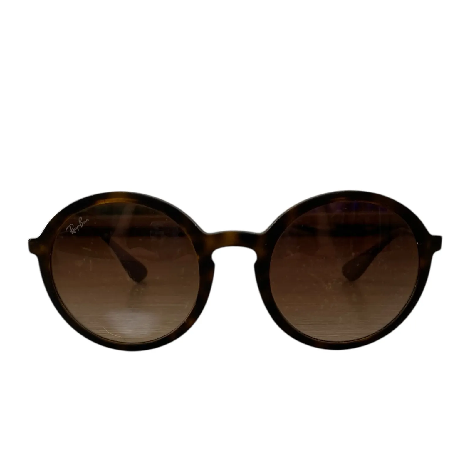 RAY BAN Phantos Havana Brown Sunglasses Tortoise Shell Round Circular RB4222 - Image 3