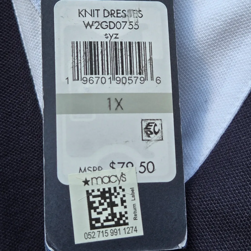 TOMMY HILFIGER Plus Size WOMENS RUGBY JOHNNY NAVY COLLAR DRESS 1X - Image 5