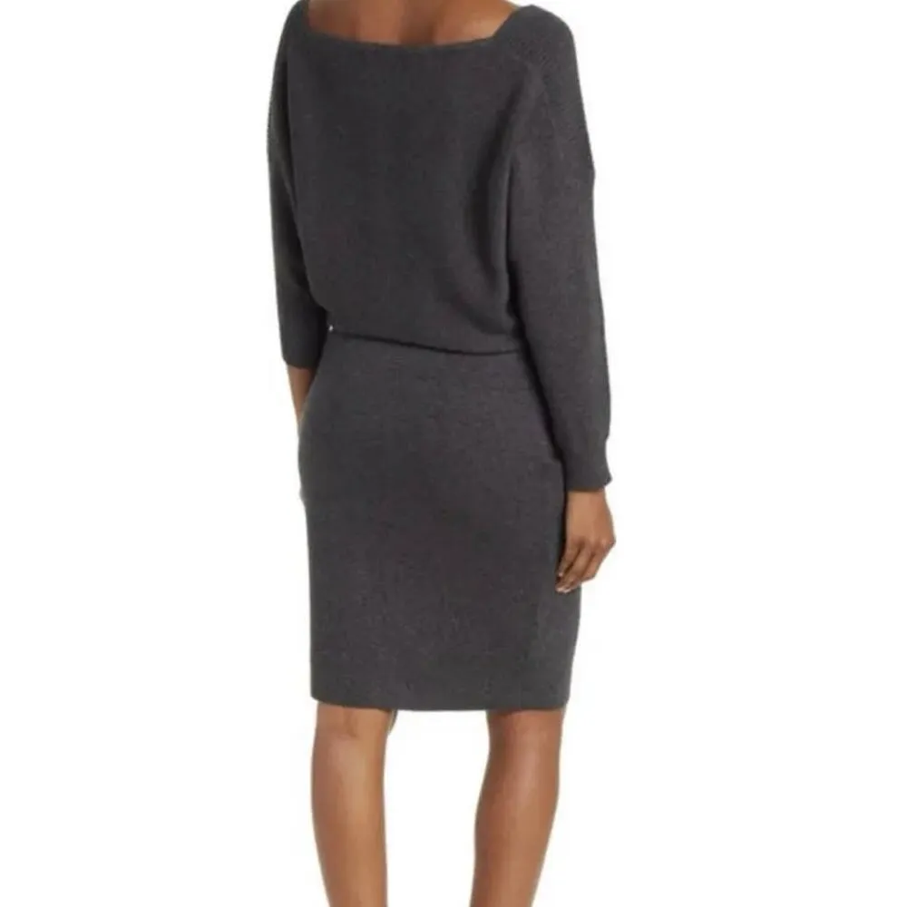 Reiss Ribbed Sweater Dress Wool Alpaca Blend One Shoulder, A03, NWT, $168 - Image 3