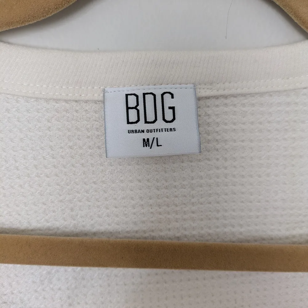 BDG Women's Cream Long Sleeve Top - Image 3