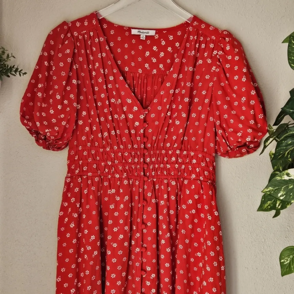 Madewell  Sophia Mini Dress in Bandana Flower Size M Red - Image 4
