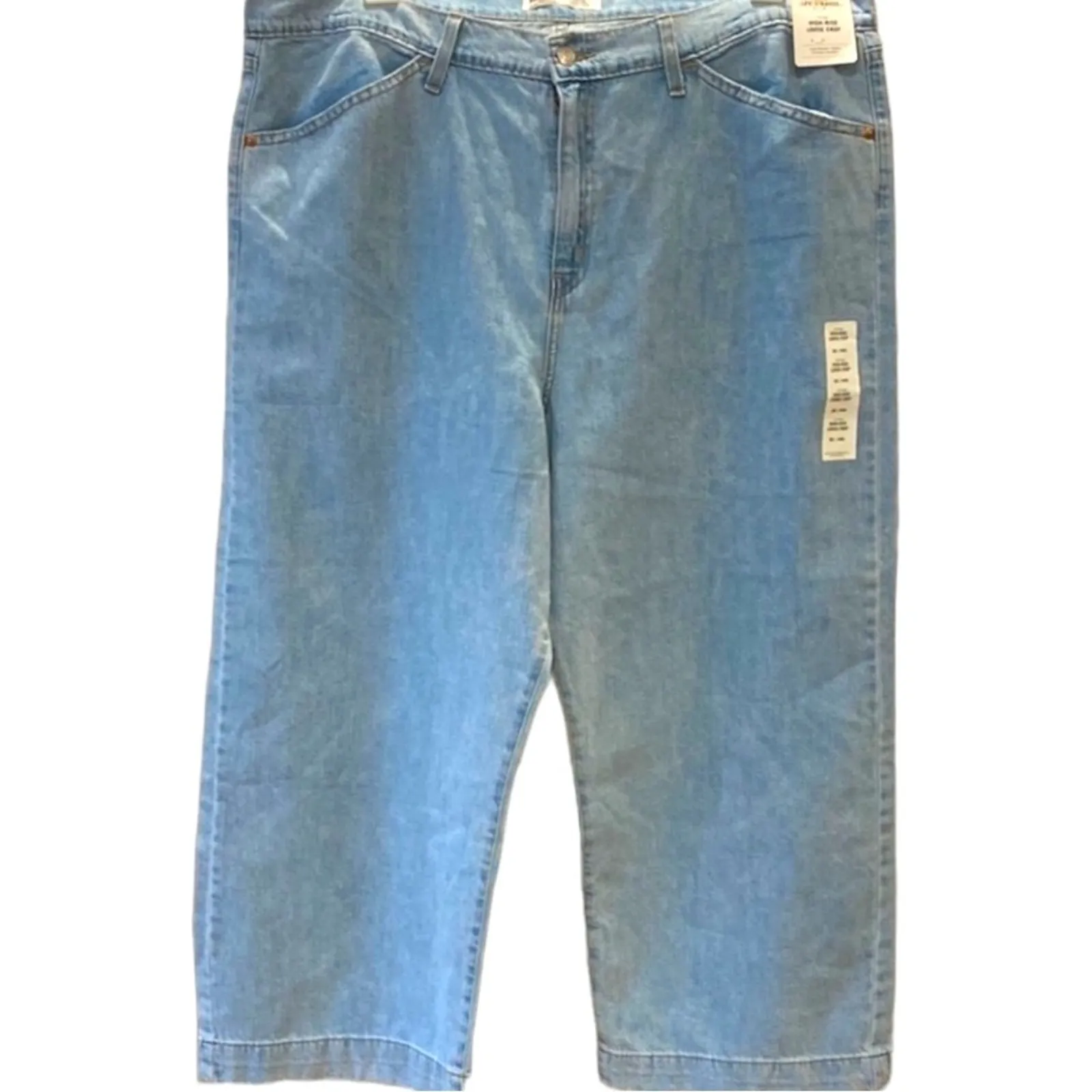 Levi's Denim Jeans 20 Wide Leg Crop Plus Size High-Rise Levi Strauss Heritage - Image 4