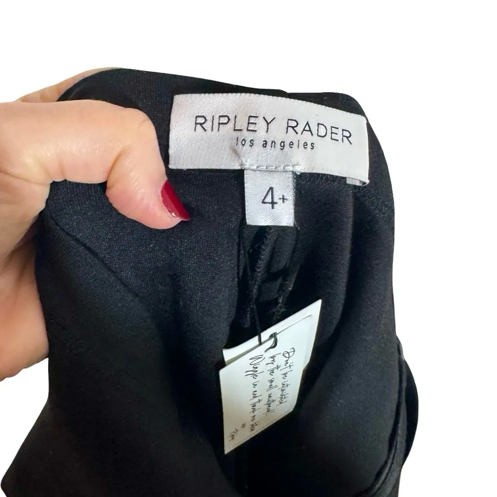 NEW NWT Ripley Rader Black Ponte Knit Wide Leg Pull On Pant 4+ - Image 10