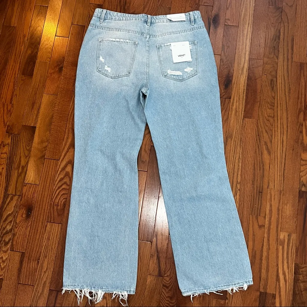 Vervet “Leslie” 90’s Vintage Flare Distressed Jeans - Image 8