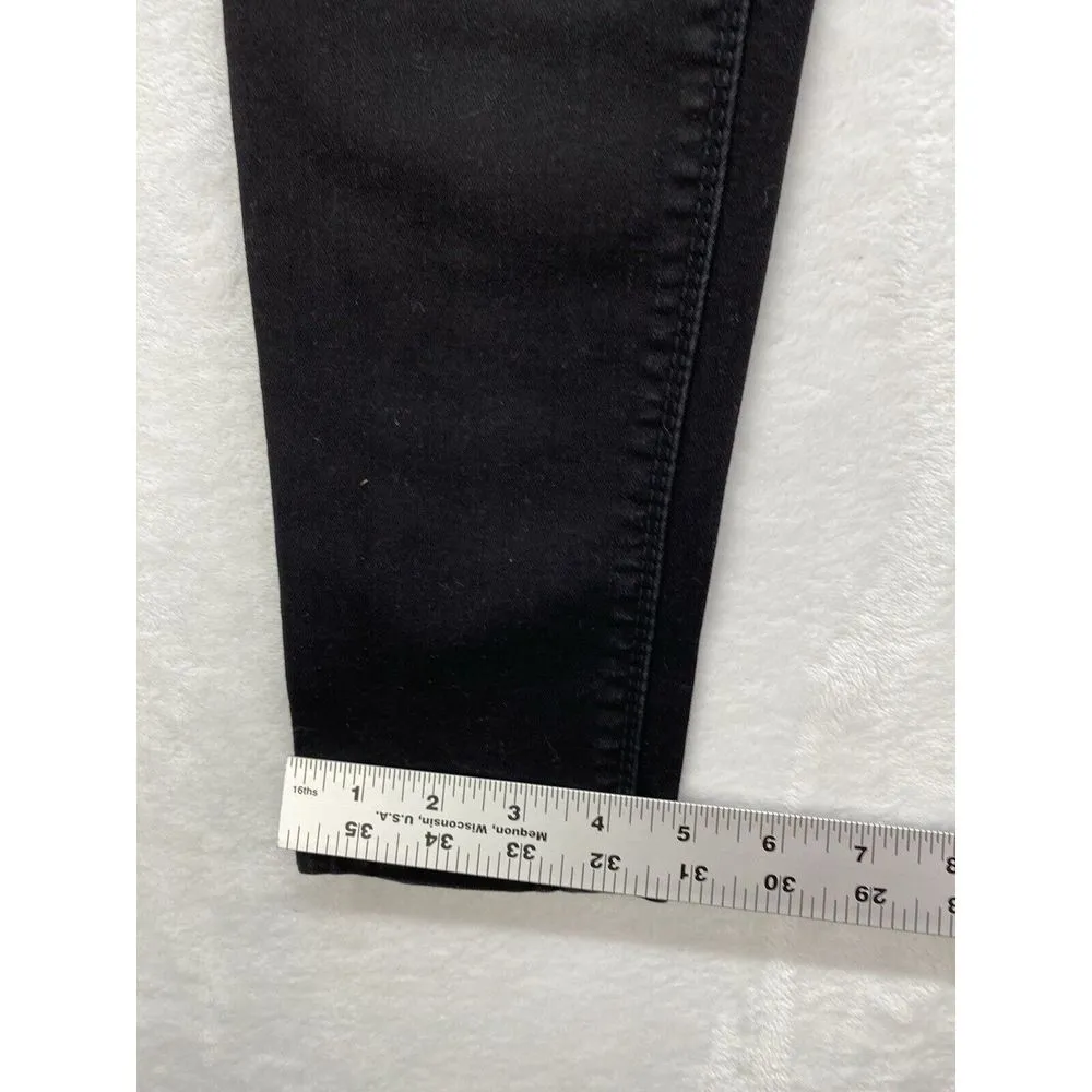 Seven7 Womens Size 12‎ Fawn Black Mid Rise Legging booty shaper Skinny Leg Jeans - Image 6