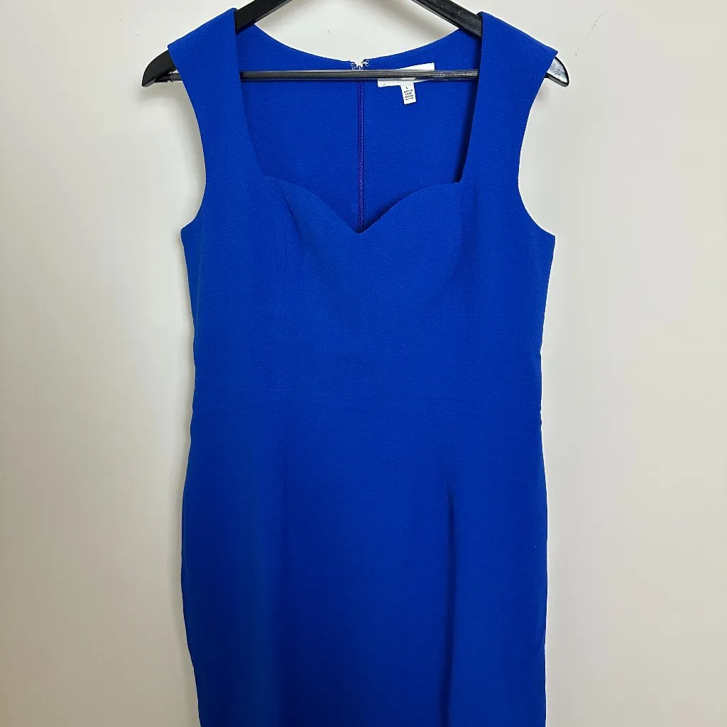 DRESS THE POPULATION Nicole Sweetheart Neck Cocktail Dress in Electric Blue - Image 5