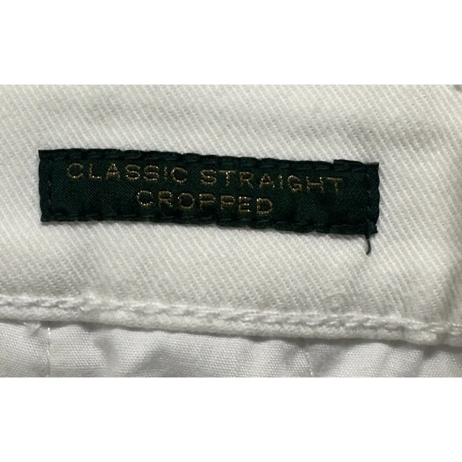 Lauren Ralph‎ Lauren Jeans Classic Straight Crop 14W White Designer Luxury - Image 4
