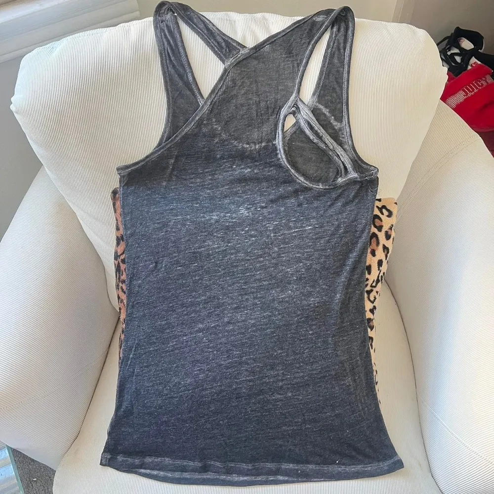 Vintage y2k 2000s Guess los angeles rhinestone bling tank top - Image 4
