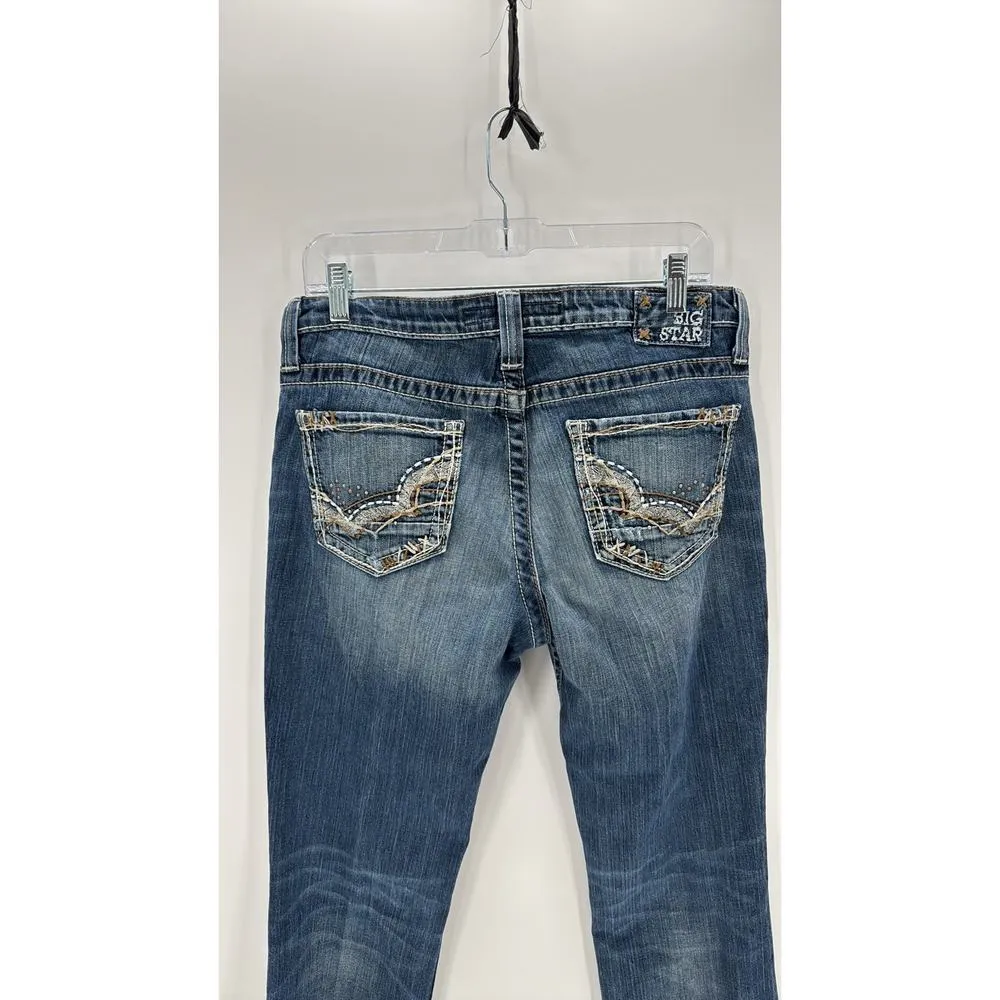 Big Star Maddie boot mid rise fit jeans 31x37 extra long western rodeo farm - Image 7