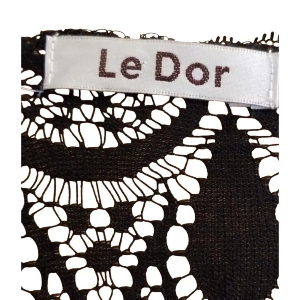 Whimsigoth Crochet Lace Fringe Black Open Front Kimono S Fairy Boho Vampire - Image 7