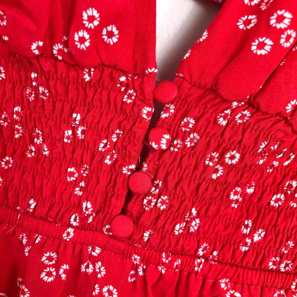 Finders Keepers Frida Floral Jumpsuit Red Sz XXS NWT - Image 5