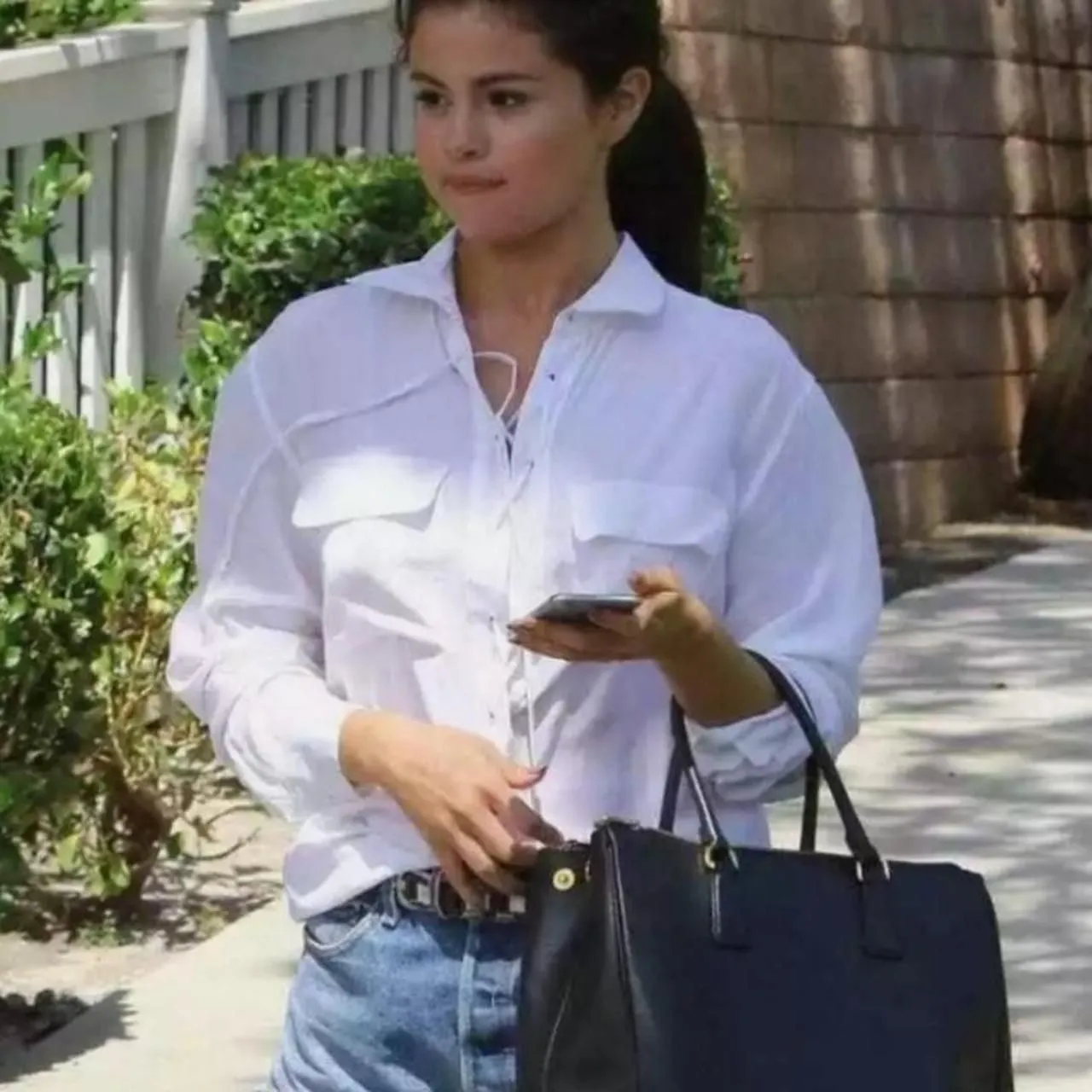 Equipment Knox White Linen Lace-Up Poet Blouse – Effortless Coastal Chic small - Image 7