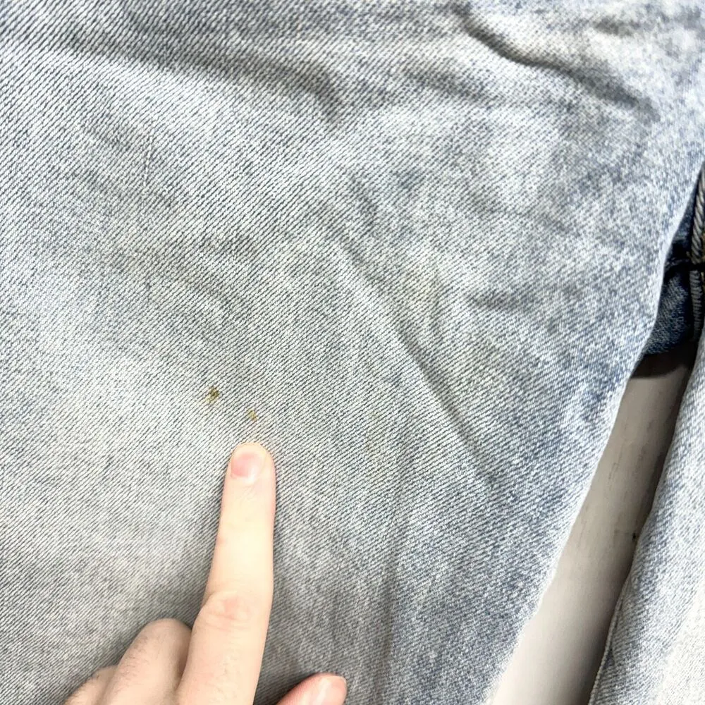 Pistola Jeans Women Size 27 Distressed Wide Leg Cotton High Waisted Rolled Hem - Image 2