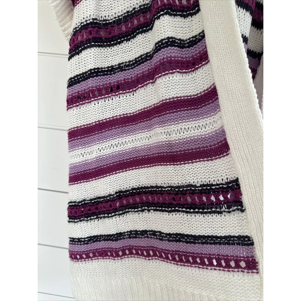 Lane Bryant Sweater Womens 22/24 Sweater Cardigan Open Front Crochet Knit - Image 4